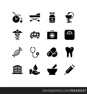 Health care and medical icon set