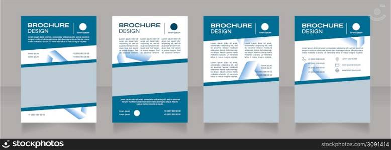Health care and medicine innovations blank brochure design. Template set with copy space for text. Premade corporate reports collection. Editable 4 paper pages. Syne Bold, Arial Regular fonts used. Health care and medicine innovations blank brochure design