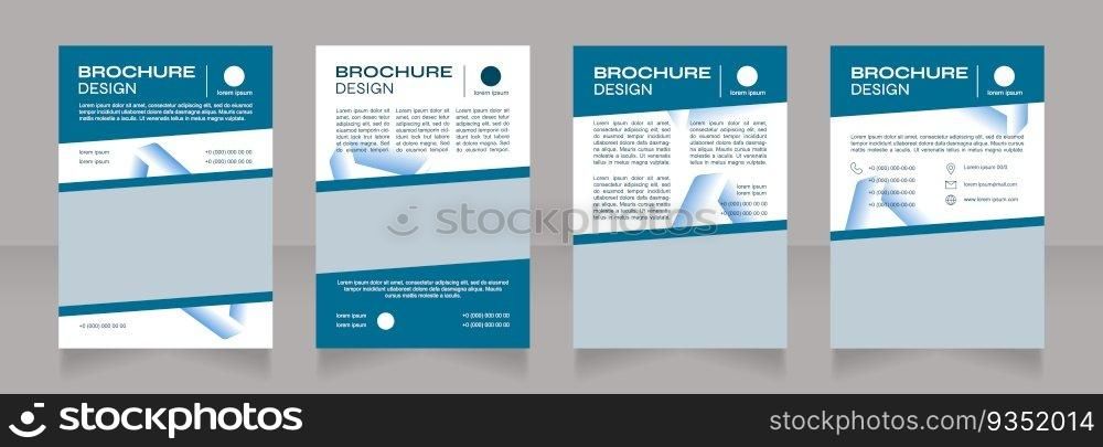 Health care and medicine innovations blank brochure design. Template set with copy space for text. Premade corporate reports collection. Editable 4 paper pages. Syne Bold, Arial Regular fonts used. Health care and medicine innovations blank brochure design