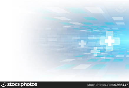 health care and science icon pattern medical innovation concept background vector design.