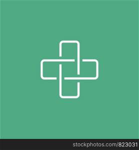 Health Care Cross Icon Logo Template Illustration Design. Vector EPS 10.