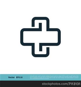 Health Care Cross Icon Vector Logo Template Illustration Design. Vector EPS 10.