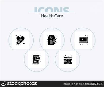 Health Care Glyph Icon Pack 5 Icon Design. medical equipment. blood. medical. health