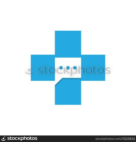 Health consultation logo template icon design