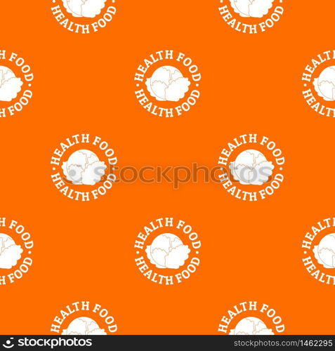 Health food pattern vector orange for any web design best. Health food pattern vector orange