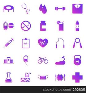 Health gradient icons on white background, stock vector