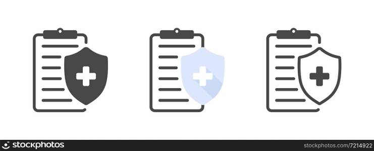 Health icons. Health icon concept. Medical report icon. Vector illustration