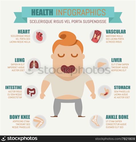 Health infographics , eps10 vector format