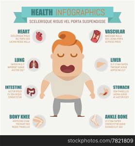 Health infographics , eps10 vector format