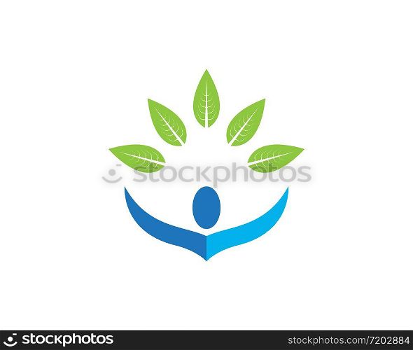 Health life logo template vector