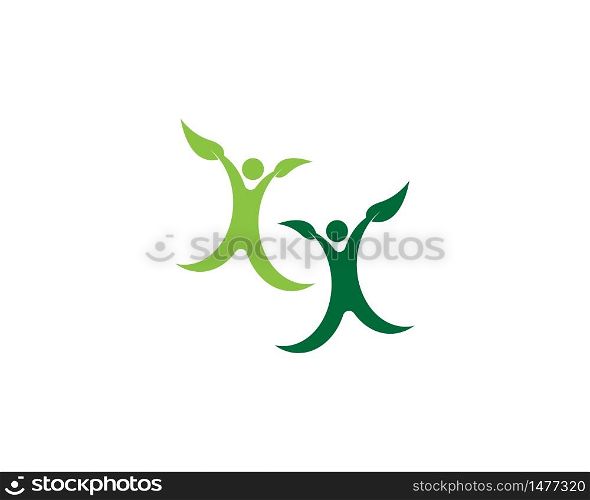 Health life logo vector