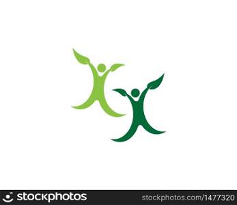 Health life logo vector