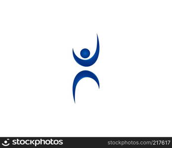 Health life people logo vector