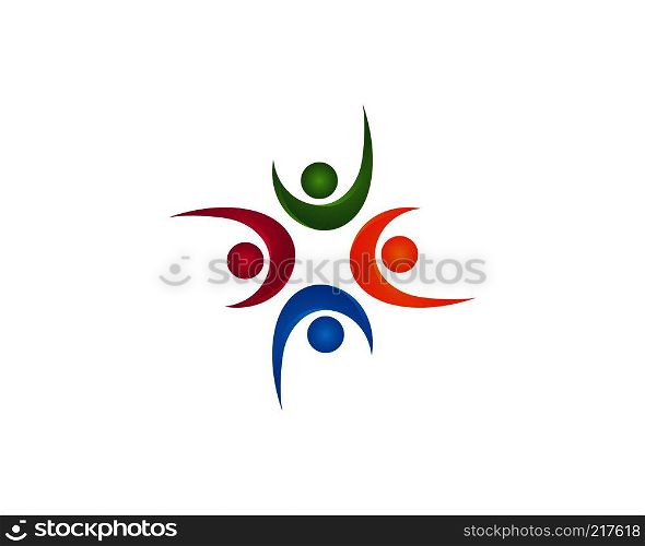 Health life people logo vector