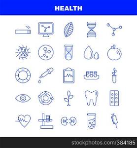 Health Line Icon for Web, Print and Mobile UX/UI Kit. Such as: Biology, Lab, Plant, Science, Biology, Flask, Lab, Science, Pictogram Pack. - Vector