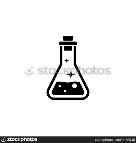 Health Magic Mana Potion, Elixir Bottle. Flat Vector Icon illustration. Simple black symbol on white background. Health Magic Mana Potion, Elixir sign design template for web and mobile UI element. Health Magic Mana Potion, Elixir Bottle. Flat Vector Icon illustration. Simple black symbol on white background. Health Magic Mana Potion, Elixir sign design template for web and mobile UI element.