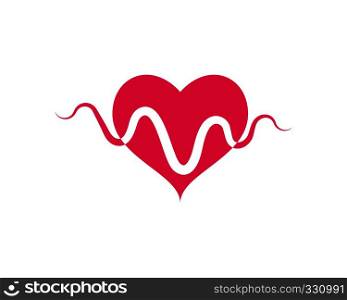 Health medical heartbeat pulse icon illustration