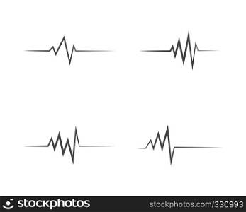 Health medical heartbeat pulse icon illustration