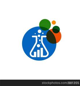 Health Medical Lab icon template vector illustration
