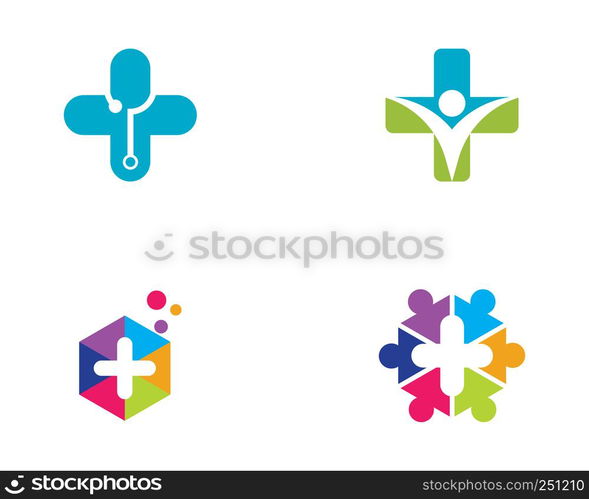 Health Medical Logo template vector illustration design