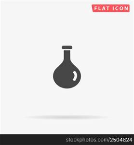 Health or magic mana potion bottle, flask flat vector icon. Hand drawn style design illustrations.. Health or magic mana potion bottle, flask flat vector icon. Hand drawn style design illustrations