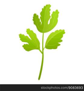 Health parsley icon cartoon vector. Leaf plant. Fresh food. Health parsley icon cartoon vector. Leaf plant