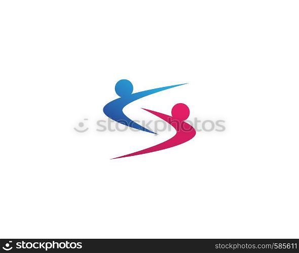 Health people Human character logo sign illustration vector design