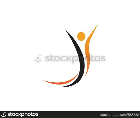 Health people Human character logo sign illustration vector design