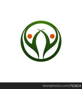 Health people Human character logo sign illustration vector design