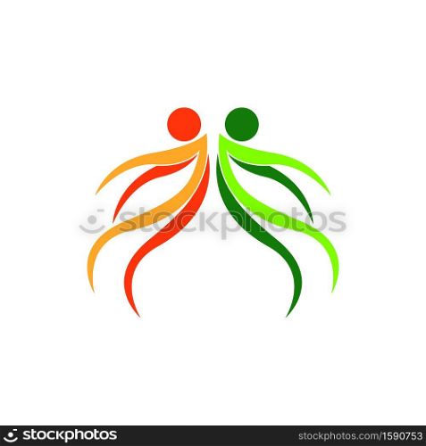 Health people life logo vector illustration