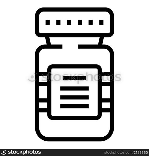 Health pills jar icon outline vector. Medicine pill. Pharmacy prescription. Health pills jar icon outline vector. Medicine pill