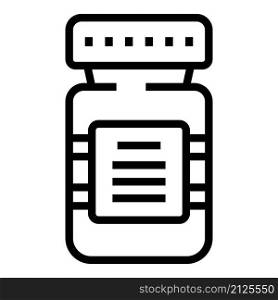 Health pills jar icon outline vector. Medicine pill. Pharmacy prescription. Health pills jar icon outline vector. Medicine pill