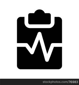 health report, icon on isolated background