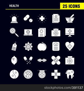 Health Solid Glyph Icon for Web, Print and Mobile UX/UI Kit. Such as: Ambulance, Medical, Healthcare, Hospital, Medical, Pills, Tablet, Medicine, Pictogram Pack. - Vector