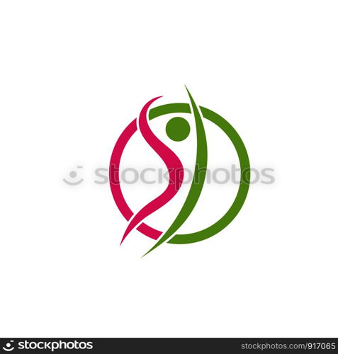 Health success people care logo and symbols template