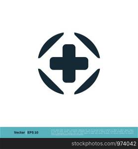 Healthcare Cross Icon Vector Logo Template Illustration Design. Vector EPS 10.