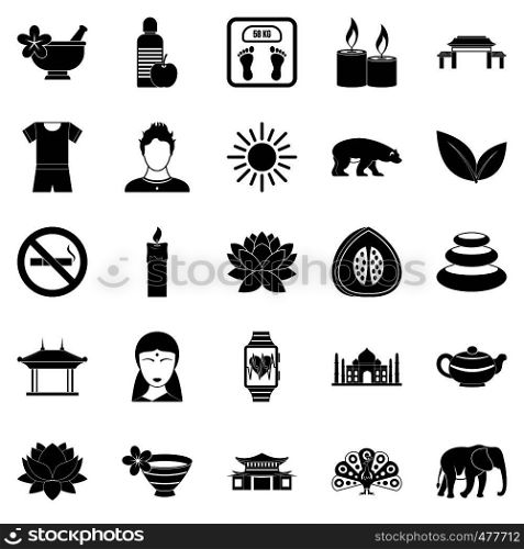 Healthcare icons set. Simple set of 25 healthcare vector icons for web isolated on white background. Healthcare icons set, simple style
