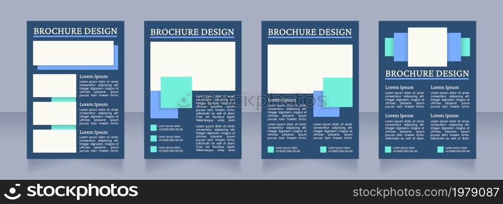 Healthcare industry benefits blank brochure layout design. Vertical poster template set with empty copy space for text. Premade corporate reports collection. Editable flyer paper pages. Healthcare industry benefits blank brochure layout design