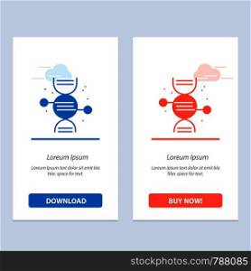 Healthcare, Medical, Bone Blue and Red Download and Buy Now web Widget Card Template