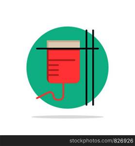 Healthcare, Medical, Rehydration, Transfusion Abstract Circle Background Flat color Icon
