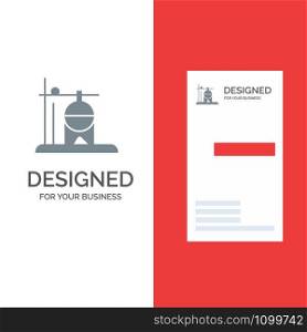 Healthcare, Medical, Rehydration, Transfusion Grey Logo Design and Business Card Template