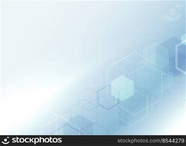 healthcare medical science background with hexagonal shapes