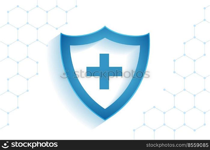 healthcare medical shield for virus protection background
