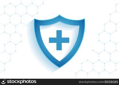 healthcare medical shield for virus protection background