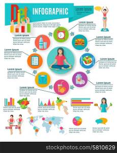 Healthy choices diet inforaphic report. Healthy life diet and weight maintain choices statistic charts infographic presentation layout design abstract isolated vector illustration