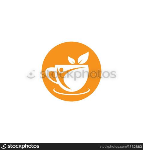 Healthy drink logo template vector icon illustration