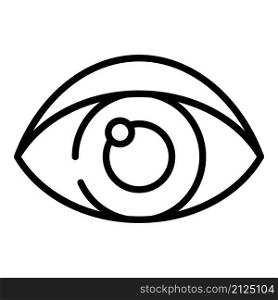 Healthy eye icon outline vector. Cognitive process. Brain system. Healthy eye icon outline vector. Cognitive process