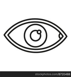 Healthy eye icon outline vector. Test eyesight. Health exam. Healthy eye icon outline vector. Test eyesight