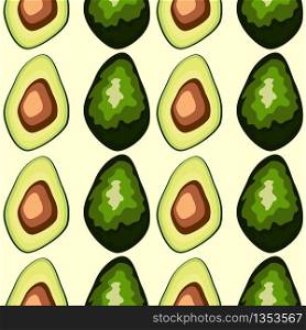 healthy food. Avocado print. Seamless pattern, print