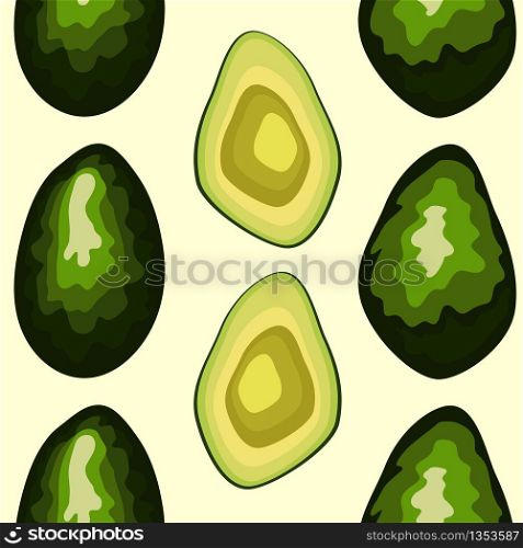 healthy food. Avocado print. Seamless pattern, print
